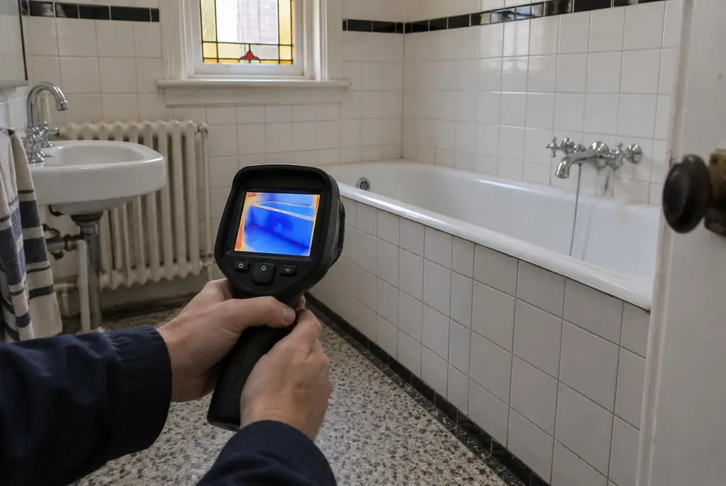 Lekdetectie Heiloo – onderzoek in een badkamer van een oudere woning
